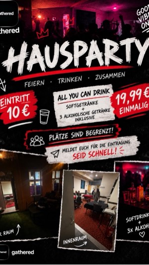 HAUSPARTY – ALL YOU CAN DRINK! – Party & Nightlife in Berlin