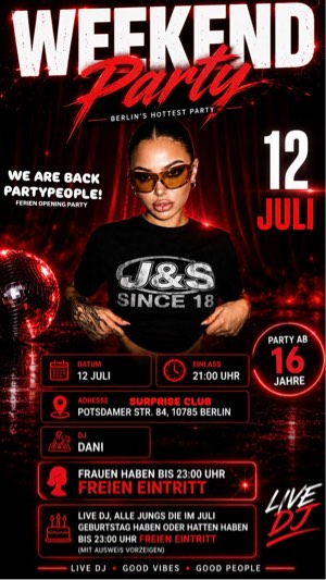 Weekend Party ab 16 Jahre! – Party & Nightlife in Berlin