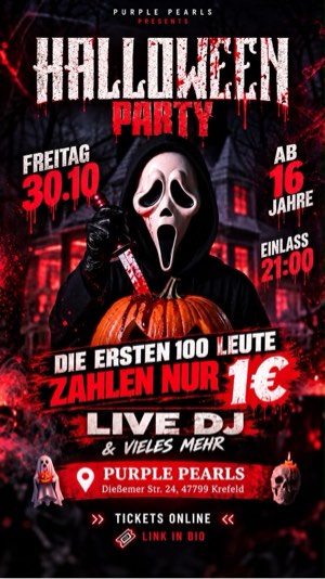 HALLOWEEN PARTY 30.10 – Party & Nightlife in Krefeld