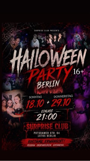 18.10 + 29.10 Party ab 16 Jahre – Party & Nightlife in Berlin