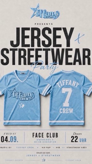 Jersey x Streetwear Party – Party & Nightlife in Hannover