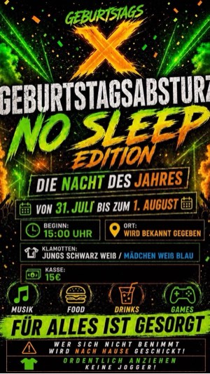 geburtstagsabsturz des jahres – Party & Nightlife in Nürnberg